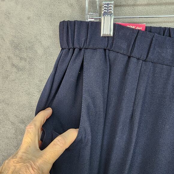 NWT 212 Dress Pants Women’s 20W Short Pull-On Blue Elastic Waist Pockets Career - Picture 5 of 15